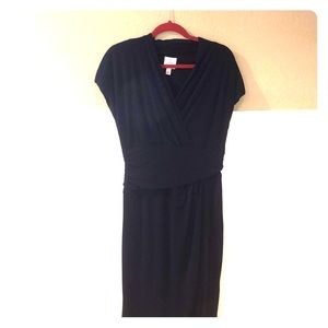 Suzi Chin dress on navy blue